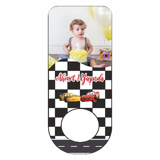 Şimşek Mcqueenn Temalı Dikdörtgen Açacak Magneti